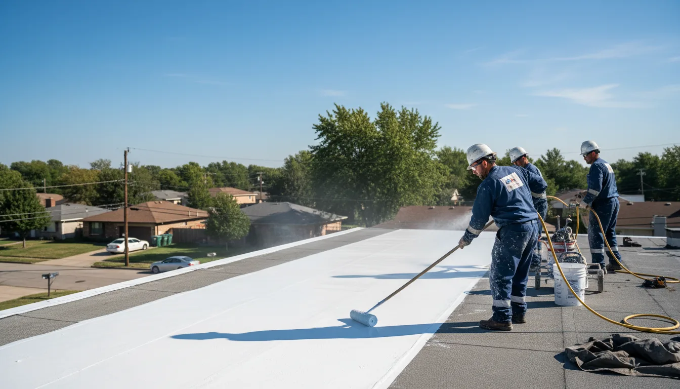 Commercial roof coating in Chester, IA near me